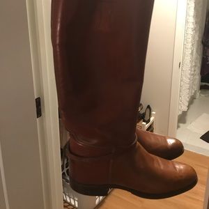 Vintage Brown English Equestrian Boots